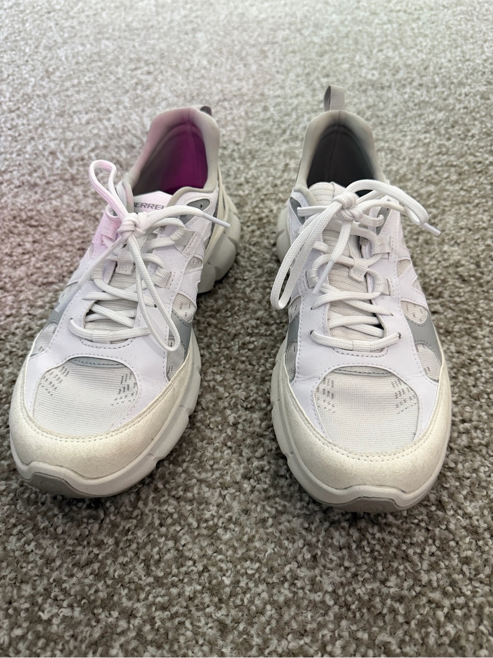 Merrell Clover Sneakers Women’s Size 8.5 White Gray Walking Shoes